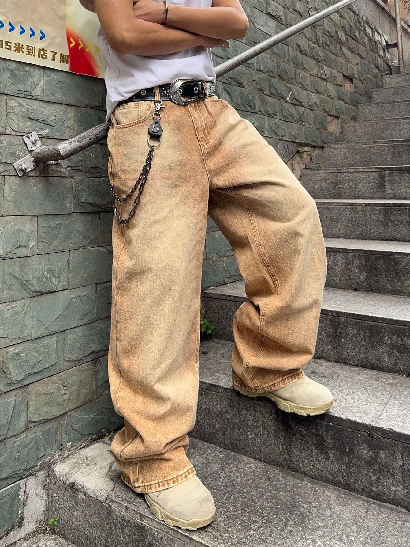 Vibe Check Wide-Leg Streetwear Jeans