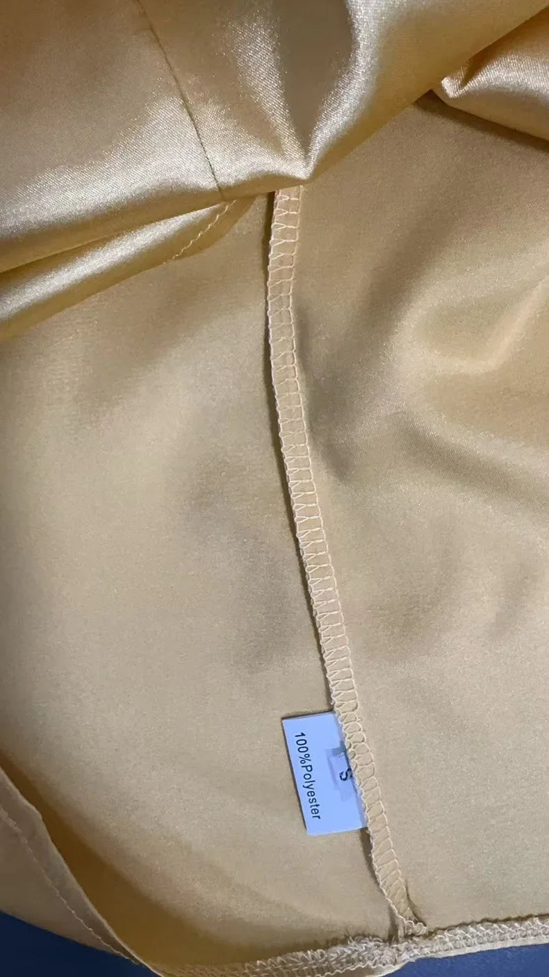Elegance satin halter neck top
