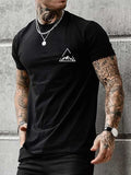 Men's 100% Cotton Graphic T-Shirt Loose Fit Sporty Style