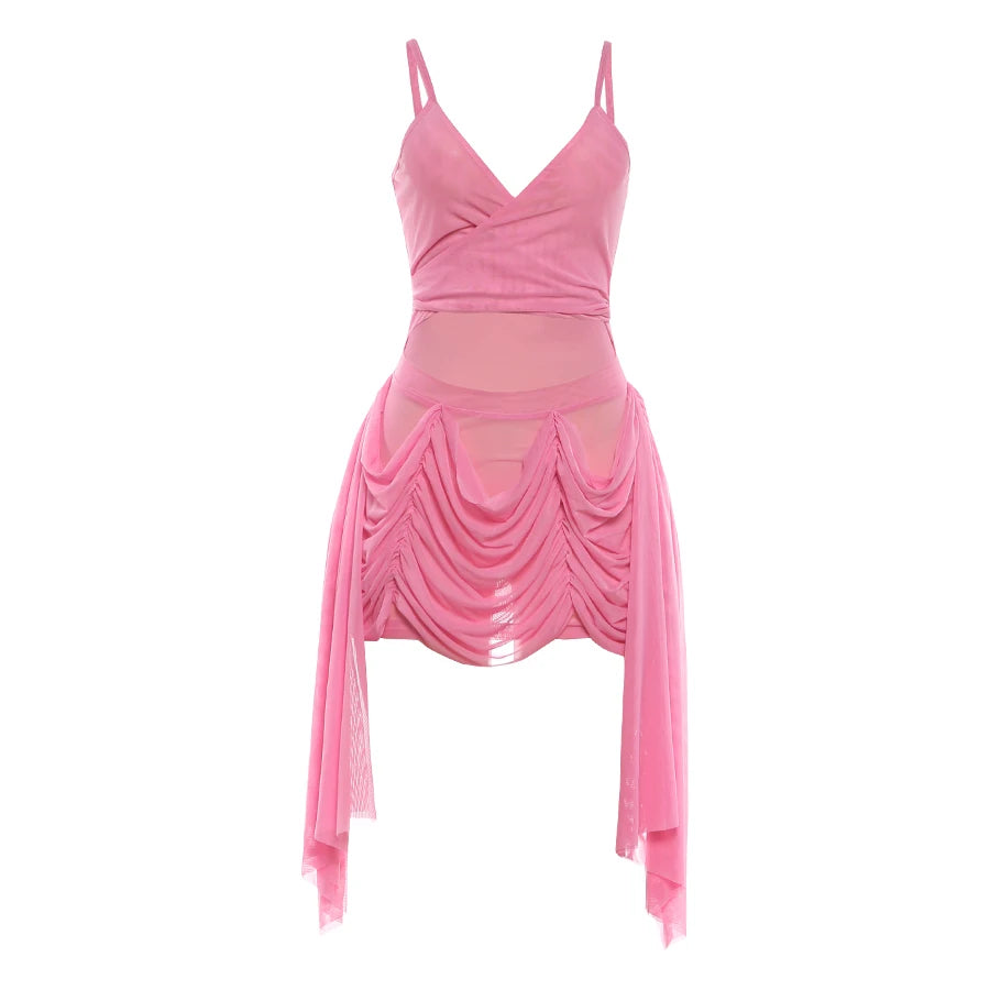 Midnight Party Rushed Club Dress