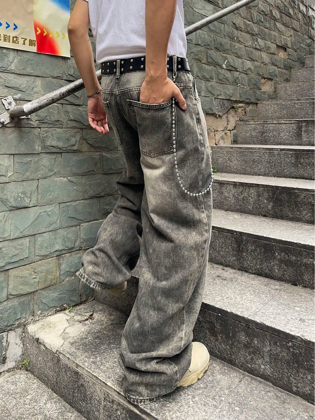 Vibe Check Wide-Leg Streetwear Jeans