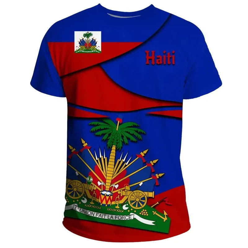 Haiti Flag Heritage T-Shirt.