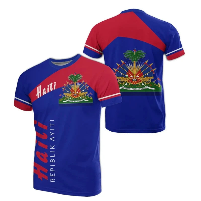 Haiti Flag Heritage T-Shirt.