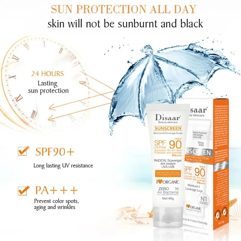 Waterproof Body & Facial Sunscreen Cream (SPF 90+)