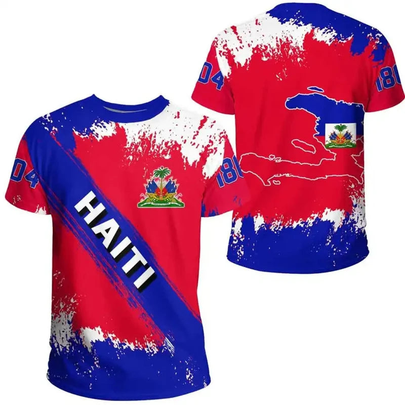 Haiti Flag Heritage T-Shirt.