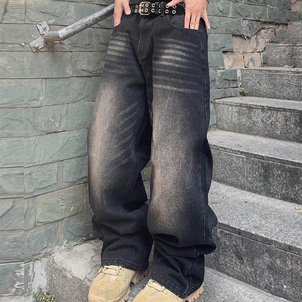 Vibe Check Wide-Leg Streetwear Jeans