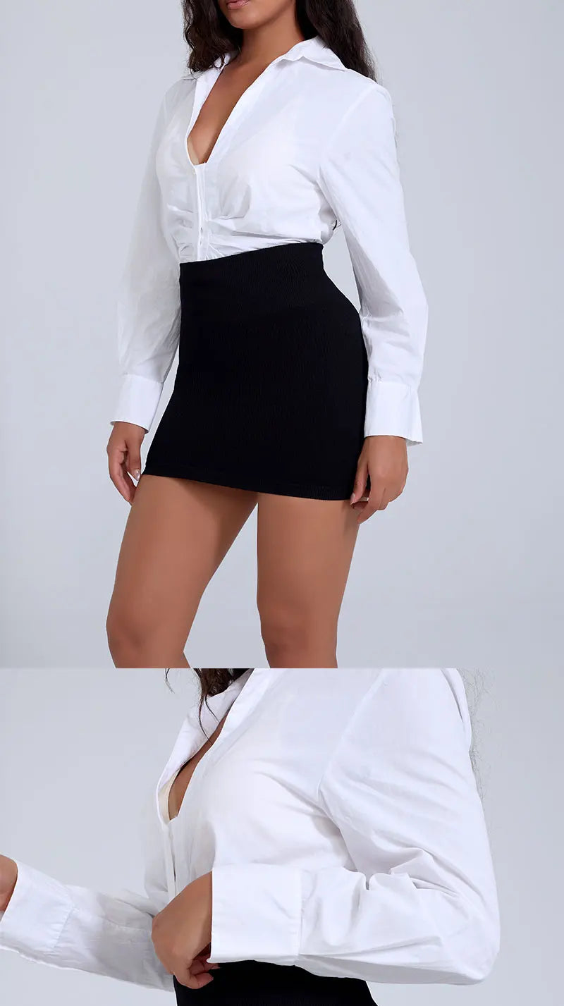 Vibe Check Knitted Mini skirt