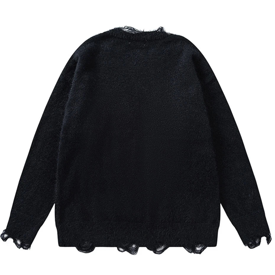 Vintage Knit Cat Sweater