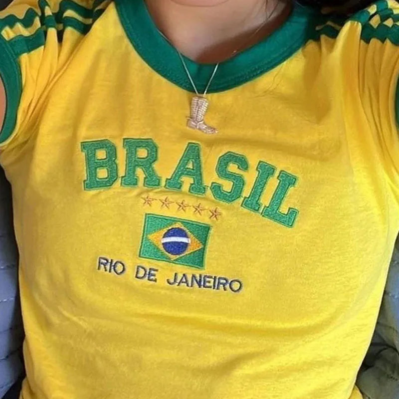 Brasil Aesthetic Baby Tee.