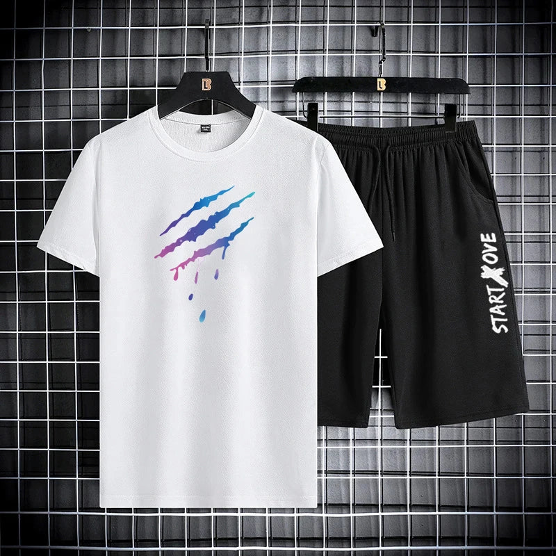 AeroKnit  Graphic Tee & Shorts Set