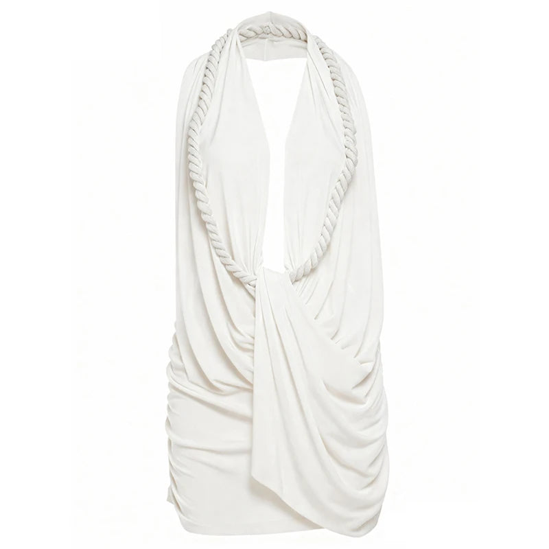 Vibe Check Backless Mini Skirt.