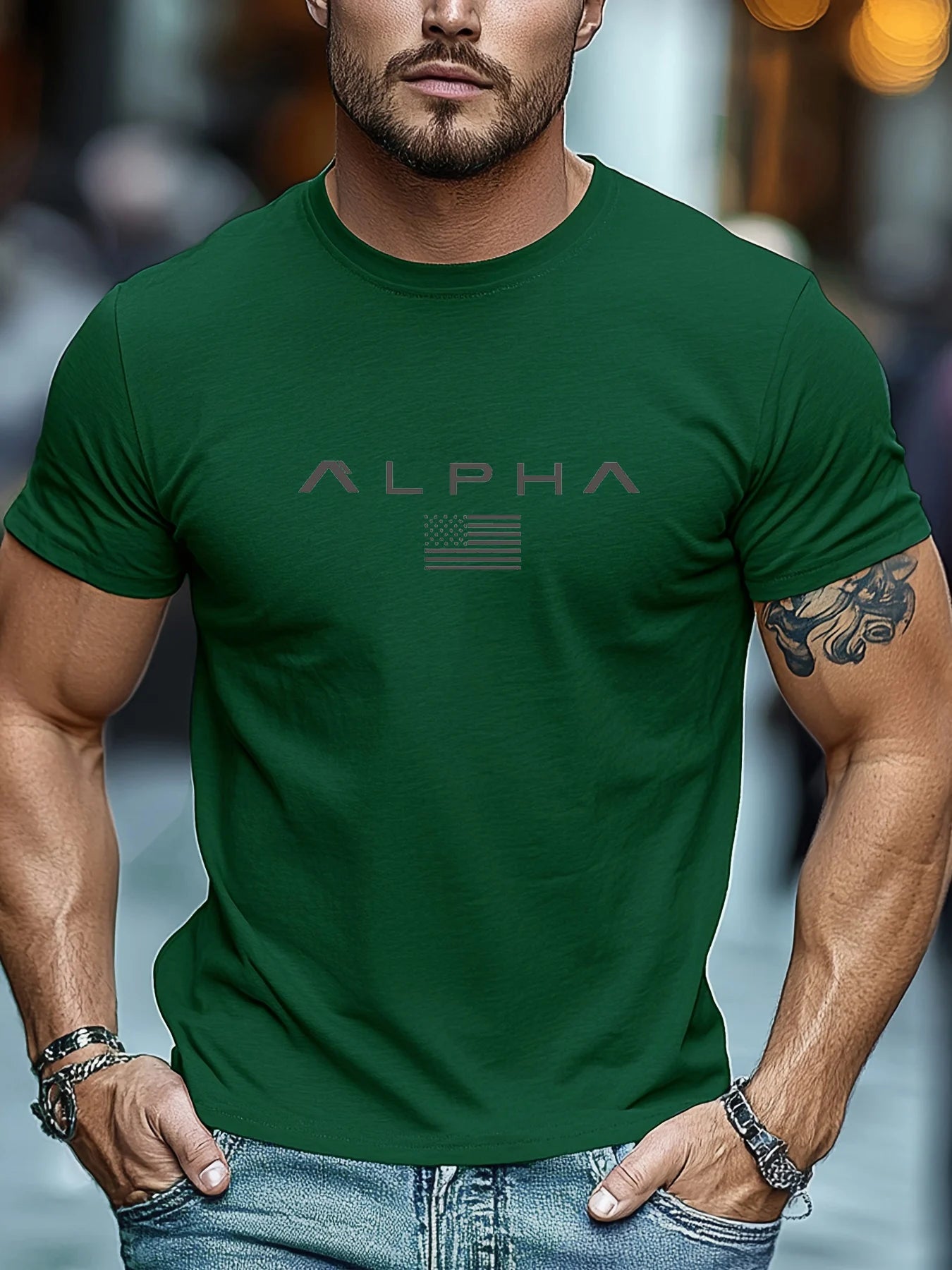 Alpha men's Premium Cotton Tee