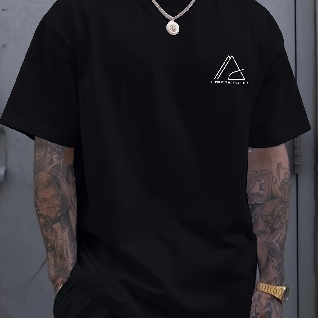 Oversized 100% cotton letter print tee