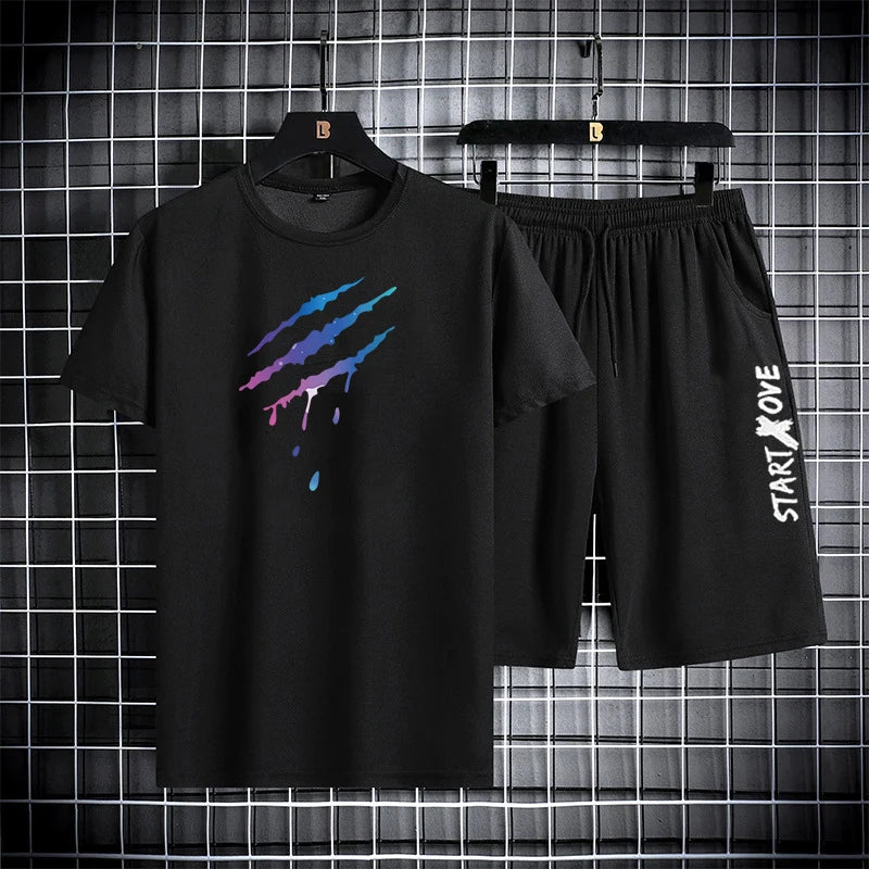 AeroKnit  Graphic Tee & Shorts Set