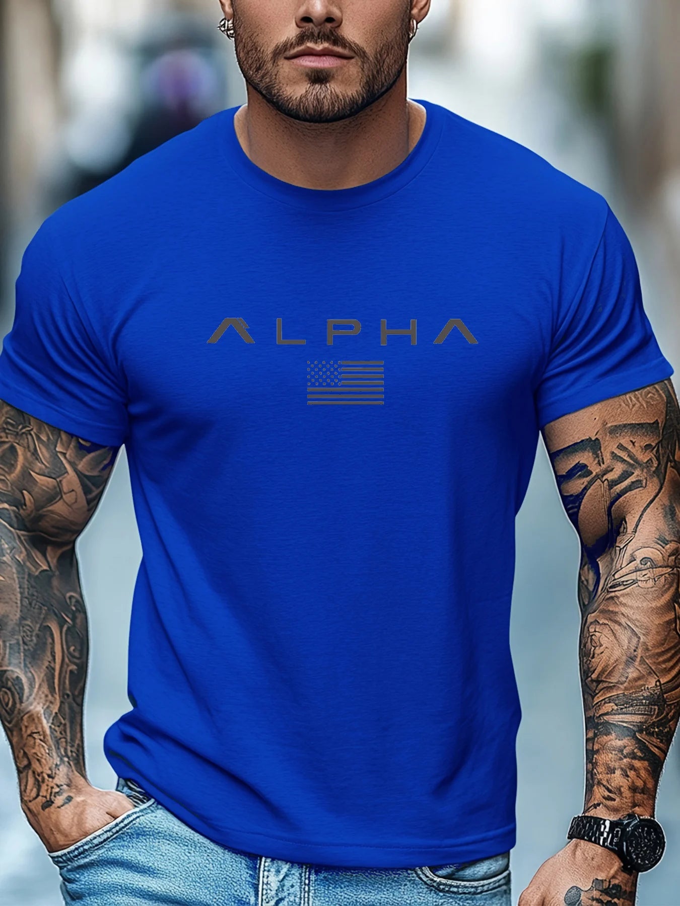 Alpha men's Premium Cotton Tee