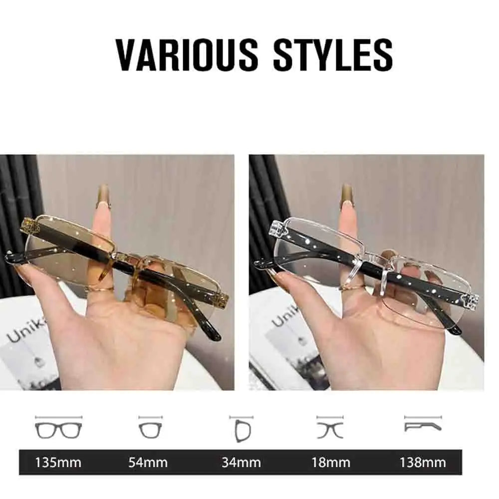 Clear Vision Custom Focus Reding Glasses (Anti-Blue Light)