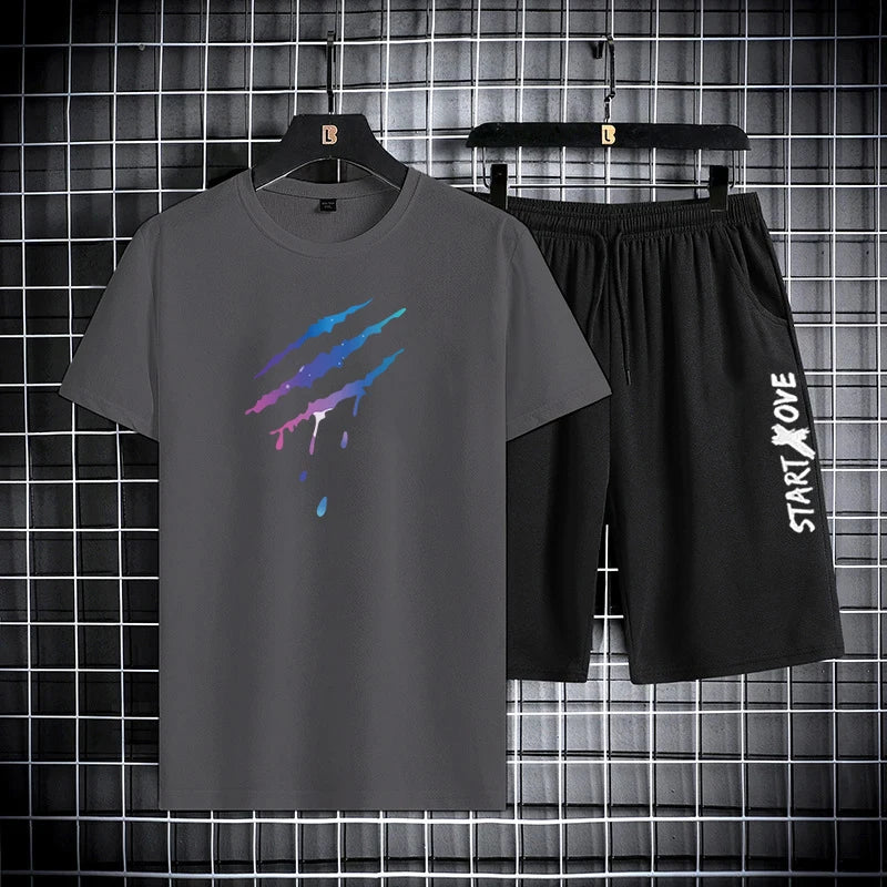 AeroKnit  Graphic Tee & Shorts Set