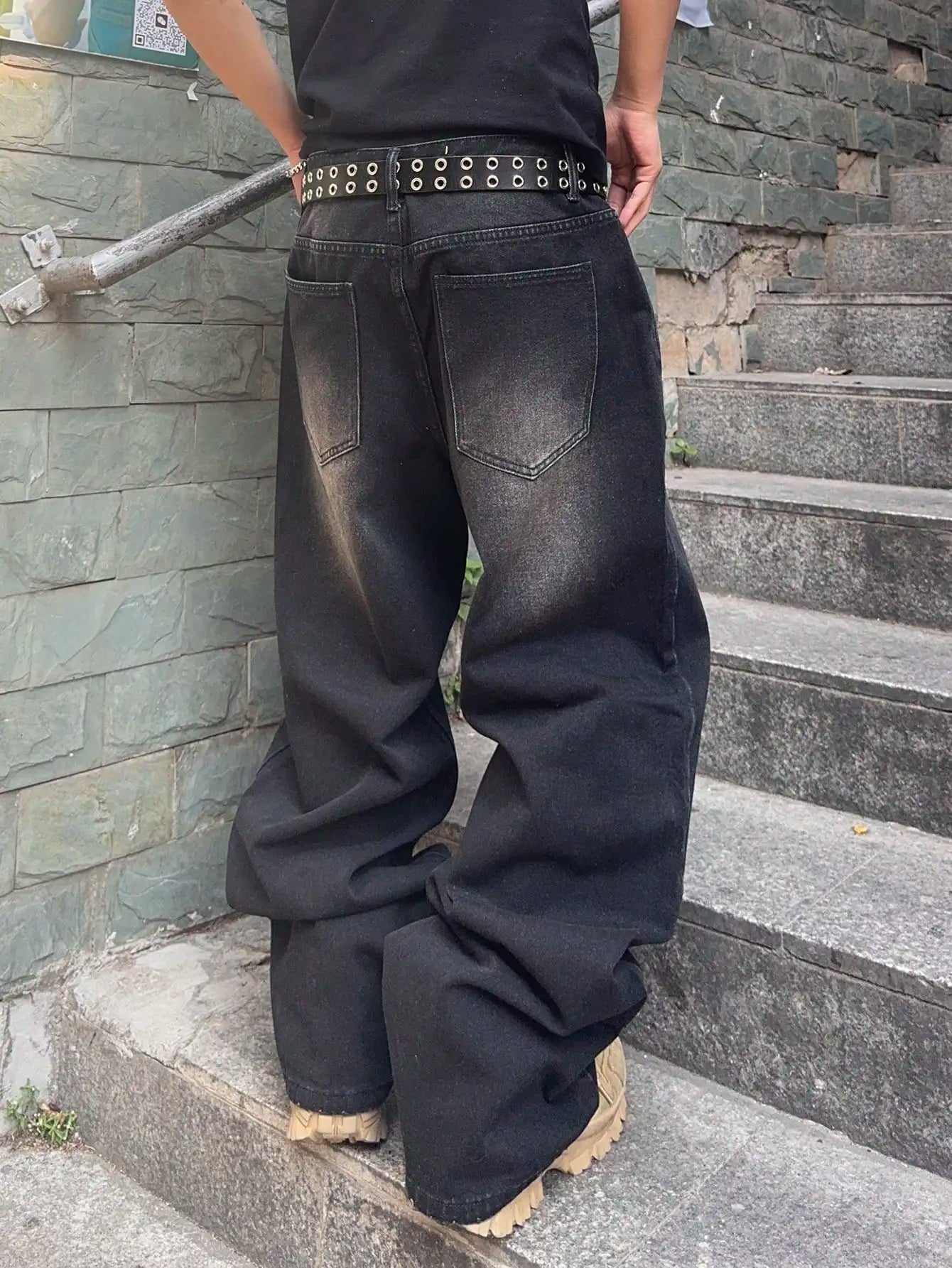 Vibe Check Wide-Leg Streetwear Jeans