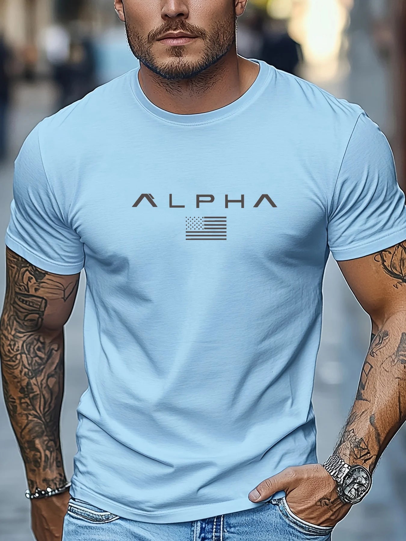 Alpha men's Premium Cotton Tee